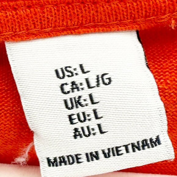 Rachel Zoe Womens 100% Linen V-Neck Short Sleeve Top Red L - Picture 6 of 9